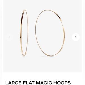 Lana Large Flat Magic Hoop Earrings